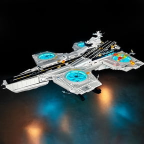 LYBMTWF LED Lighting Kit Compatible with Lego 76354 S.H.I.E.L.D. Helicarrier Building Blocks (NOT Include The Model Bricks)