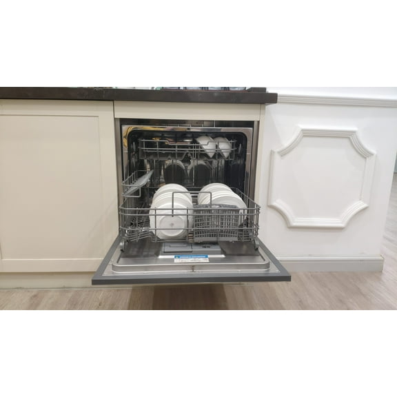 LYCAN Stainless Steel Dishwasher, Pocket Handle, 52 dB, Hybrid Tub, 12 Place Settings, 5 Cycles, Heated Dry