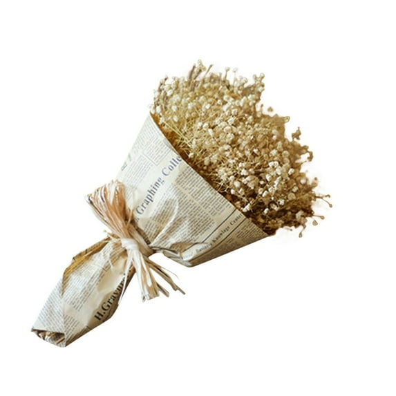 LYCAQL 1 Bouquet Babys Breath Artificial Flowers Babys Breath Flowers Artificial Bulk White Gypsophila Bouquets Real Touch Flowers for Wedding Floral Arrangement Party Home Decoration