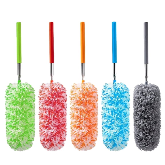 LYCAQL 12.6-31.5 inch Duster with Extension Pole Microfiber Feather Duster Extendable Duster Long Pole Dusters for Cleaning Ceiling Fan, High Ceiling, Blinds, Furniture