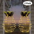 thumbnail image 1 of LYCAQL 2 Pack Pineapple Solar Lights Outdoor Solar Lights Hanging Solar Lantern with Handle (Warm White), 1 of 4