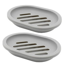 LYCAQL 2 Pcs Draining Soap Dish Bar Soap Holder for Tub Waterfall Soap Tray Soap Saver Soap Dishes for Bathroom Shower