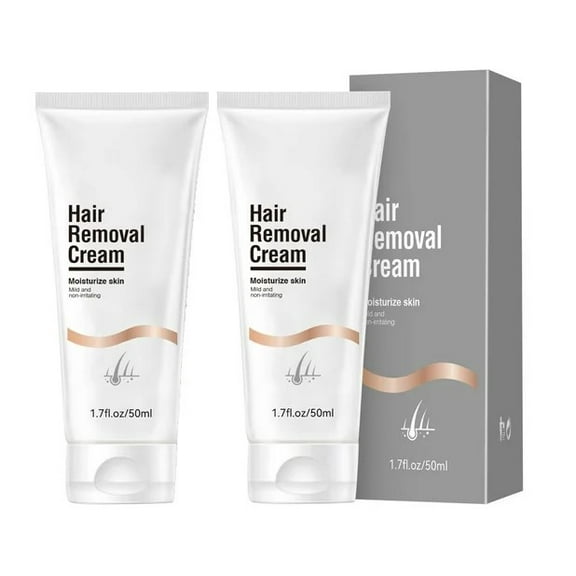 LYCAQL 2PC Hair Removal Cream for Women & Men, Painless Bikini Hair Removal Gel Hair Removal Lotion for Unwanted Hair, All Skin Types
