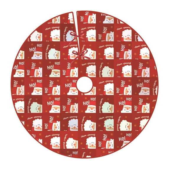 LYCAQL 36 Inch Christmas Tree Skirt Christmas Tree Base Skirt Nice-Looking Tree Skirt Round Nonwovens Decorative Christmas Exquisite Tree Pad for Christmas Home Decorations