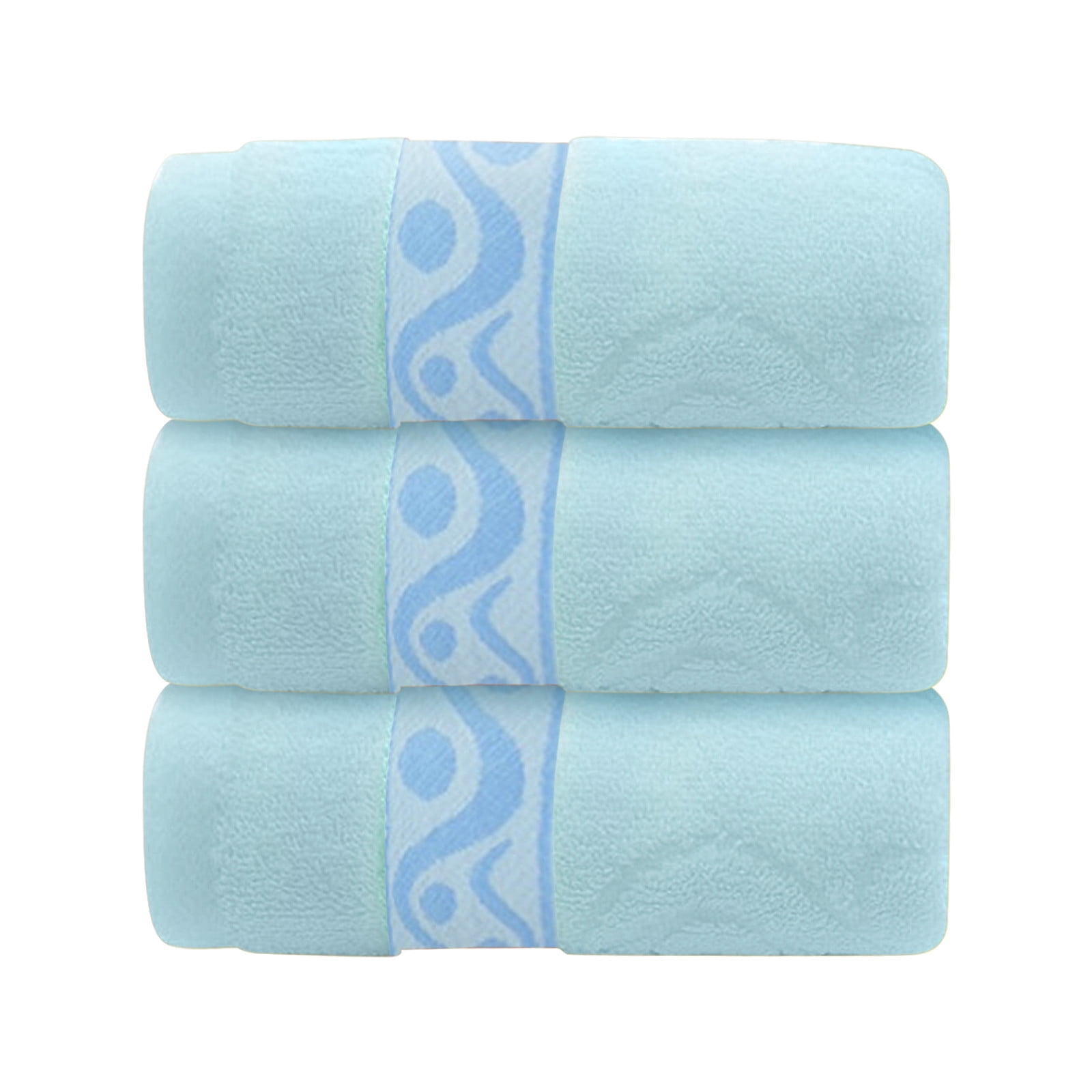 LYCAQL 3PC Wash Towel Absorbent Clean And Easy To Clean Cotton Absorbent Soft Suitable For Kitchen Bathroom Living Room Hand Cloth Towels for Face, Shower, Spa