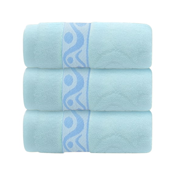 LYCAQL 3PC Wash Towel Absorbent Clean And Easy To Clean Cotton Absorbent Soft Suitable For Kitchen Bathroom Living Room Hand Cloth Towels for Face, Shower, Spa