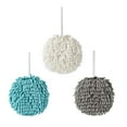thumbnail image 1 of LYCAQL 3pcs Fluff Ball Hand Towels, Set of Three, with Wall Hook Attachments Wipe Handball Thickening More Soft And Quick Drying Suction Hanging Toilet Brush Towel In The Kitchen, 1 of 5