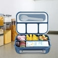 thumbnail image 1 of LYCAQL 4-Compartment Leak-Proof Lunch Box - Ideal Portion Sizes for Ages 3 to 7 - Durable, Drop-Proof, Dishwasher Safe, BPA-Free, & Made with Food-Safe Materials, 1 of 7