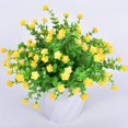 thumbnail image 1 of LYCAQL 8 Bundles Artificial Flowers Outdoor UV Resistant Yellow Flowers for Decorations Flower for Home Garden Patio Farmhouse Decor Latex Real Bridal Wedding Bouquet, 1 of 1