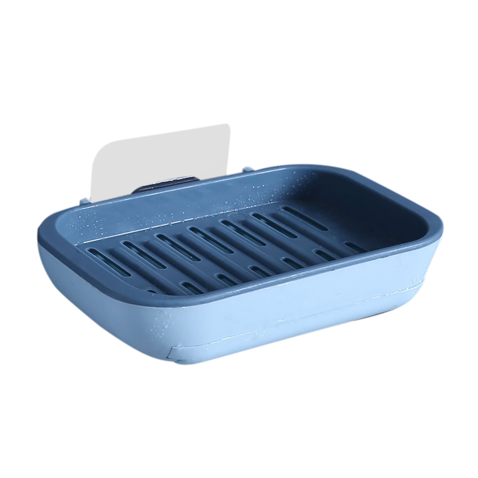 LYCAQL Adhesive Bar Soap Holder for Shower Wall Hanging Soap Dish with Drain Tray Stick on ...