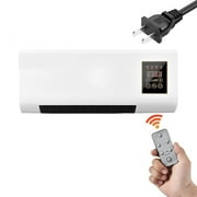 LYCAQL Air Conditioner, Wall Mounted Air Conditioner and Heater, Portable Air Conditioners No Windows Needed,Mini Split Heating System Air Supply Fan Unit, Remote for Bedroom Indoor Living Room