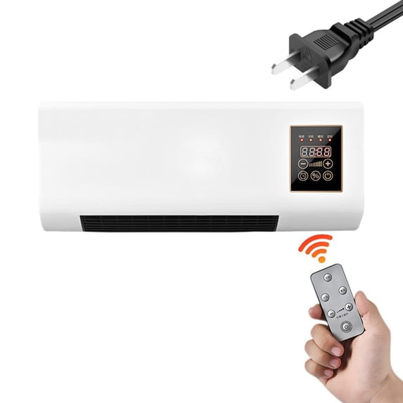 LYCAQL Air Conditioner, Wall Mounted Air Conditioner and Heater, Portable Air Conditioners No Windows Needed,Mini Split Heating System Air Supply Fan Unit, Remote for Bedroom Indoor Living Room