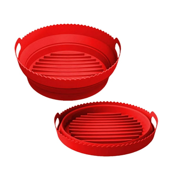 LYCAQL Air Fryer Silicone Liners Pot Reusable Air Fryer Silicone Basket Bowl for 3 to 5 qt Airfryer Silicone Liner Replacement Heat Reusable Baking Tray Mats For Easy Cleaning And Cooking