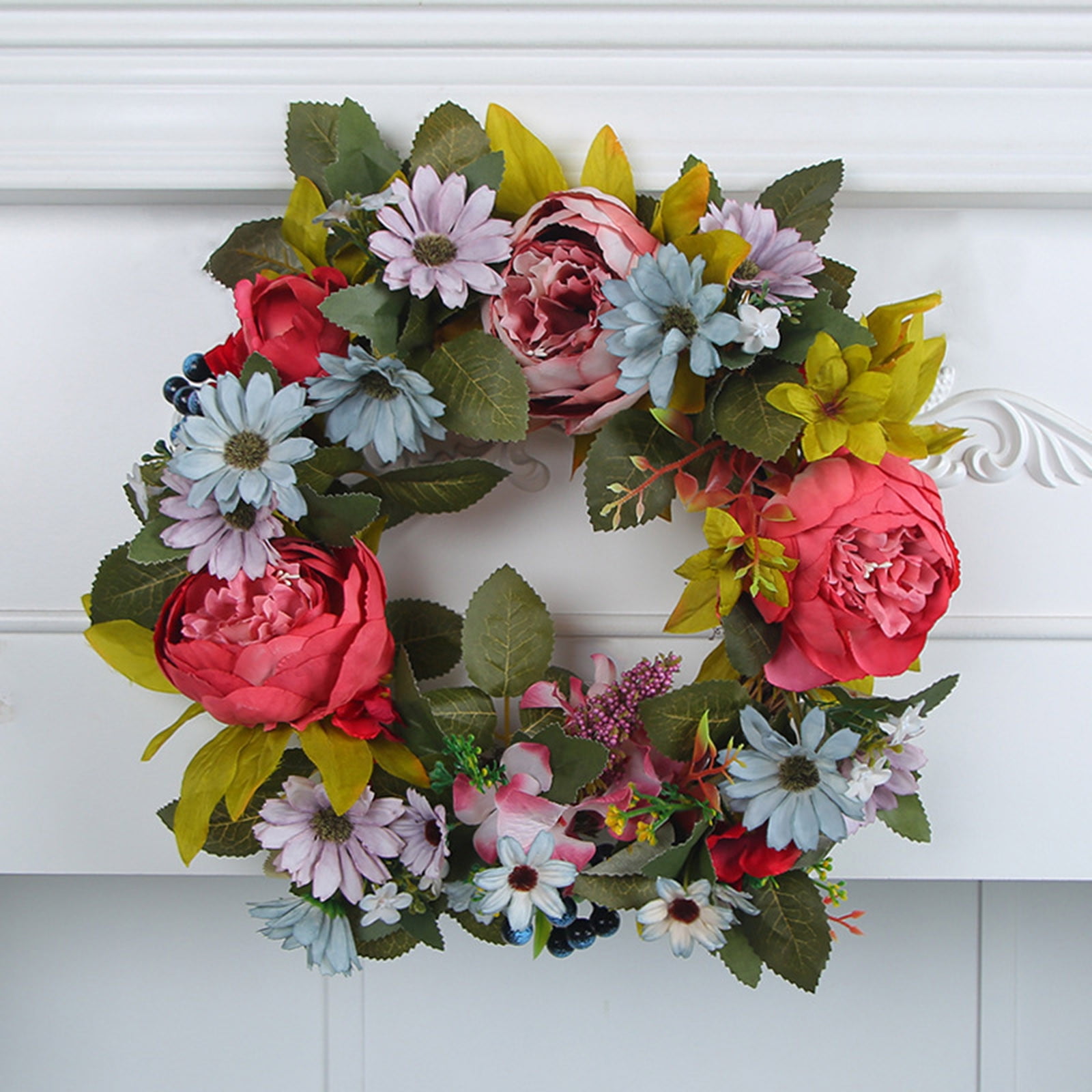 Spring Multi Rose Wreath