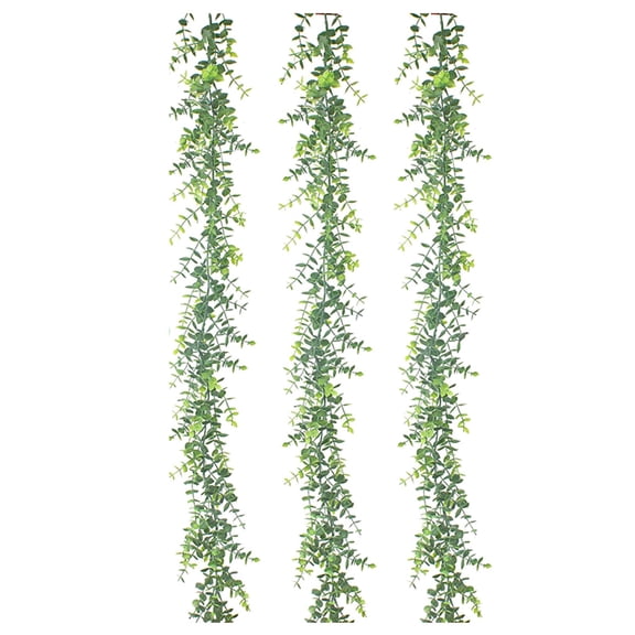 LYCAQL Artificial Eucalyptus Garland Eucalyptus Greenery Garland Hanging Artificial Vines 5.9 Feet/Strand for Wedding Backdrop Arch Wall Table Party Outdoor Festival Decor