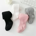 thumbnail image 1 of LYCAQL Baby Girl Clothes Kids Baby Girls Leggings Solid Knitted Pantihose Stretchy Spring Summer Pantyhose (Black, 6-12 Months), 1 of 4