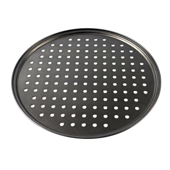 LYCAQL Baking Steel Pizza Pan with Holes Round Pizza Pan for Oven 12 Inch Bakeware Pizza Tray Nonstick Baking Supplies Home Kitchen Steel Crisper Pizza Pan Set
