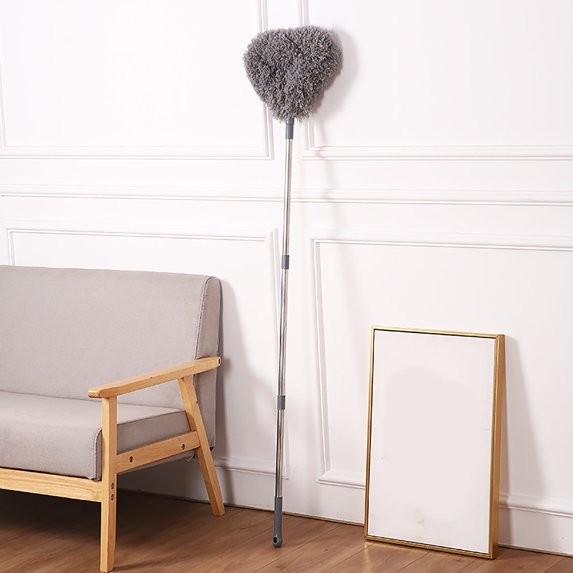 LYCAQL Ceiling Fan Cleaner Duster Fan Blade Cleaner with Extension Handle Fan Cleaner Duster High Ceiling Microfiber Duster with 13 to 49.7 Inch Pole Cleaning Walls Bookshelves Furniture Door