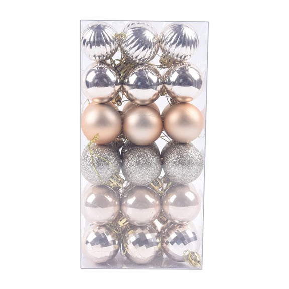 LYCAQL Christmas Ball Ornaments for Christmas Decorations - 36 pcs Christmas Ornaments with Hanging Loop for Holiday, Wreath and Party Decorations Ornaments for Christmas Tree