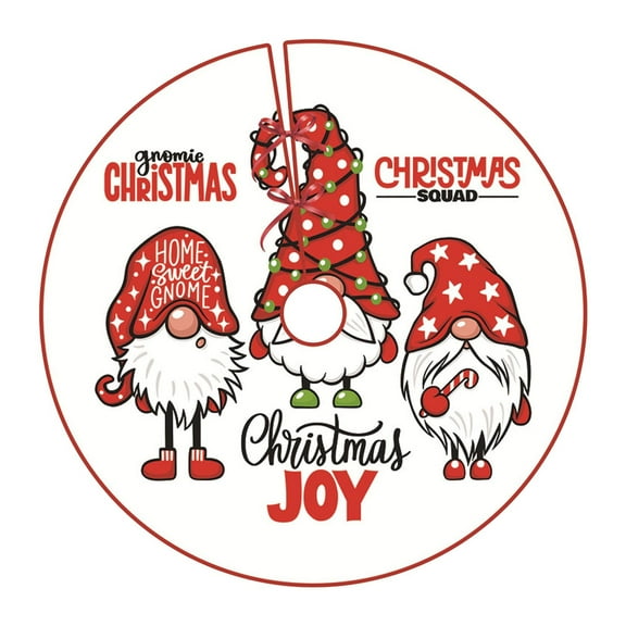 LYCAQL Christmas Tree Skirt 35 Inch Snowman Old Man Snowflake Christmas Tree Skirt Xmas Tree Mat Christmas Tree Ornaments Decorations Holiday Party Indoor Outdoor