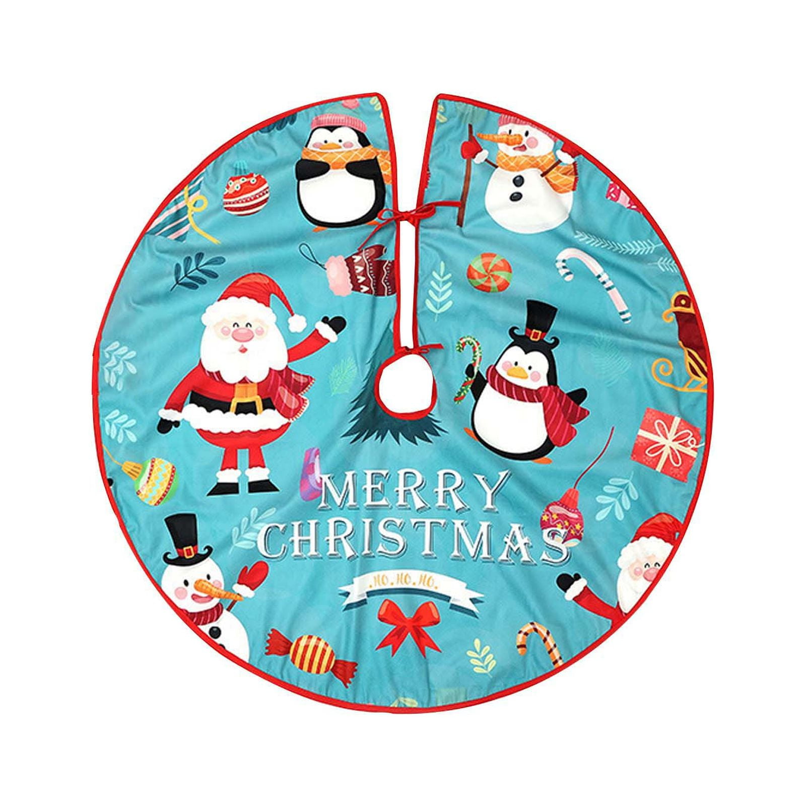 LYCAQL Christmas Tree Skirt 36 inch Christmas Tree Base with Santa