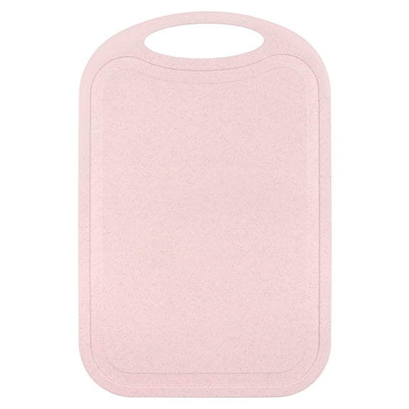 LYCAQL Cutting Boards Non-Slip Chopping Block BPA Free Meat Cutting Bord 12.8*8.3 inch With Easy Grip Handle, for Kitchen Counter Fruit Vegetables Pink