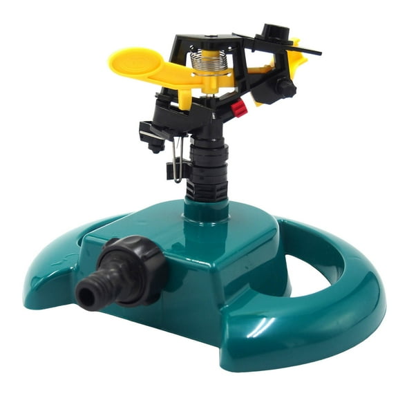 LYCAQL Disc Base For Fish Pond With Sprinklers Automatic Rotating Garden Irrigation Sprinkler