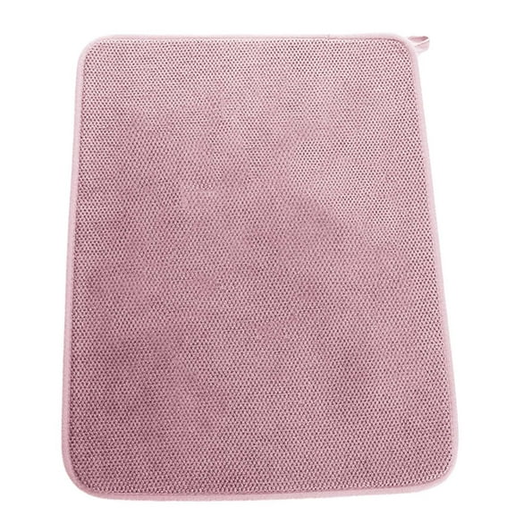 LYCAQL Dish Drying Mat for Kitchen Counter 16"x12"Absorbent Coffee Mat Dish Mat Drying Kitchen Mat with Non Slip Rubber Back Hide Stain Dry Mats for Kitchen Dishes Durable Dish Rack Mat