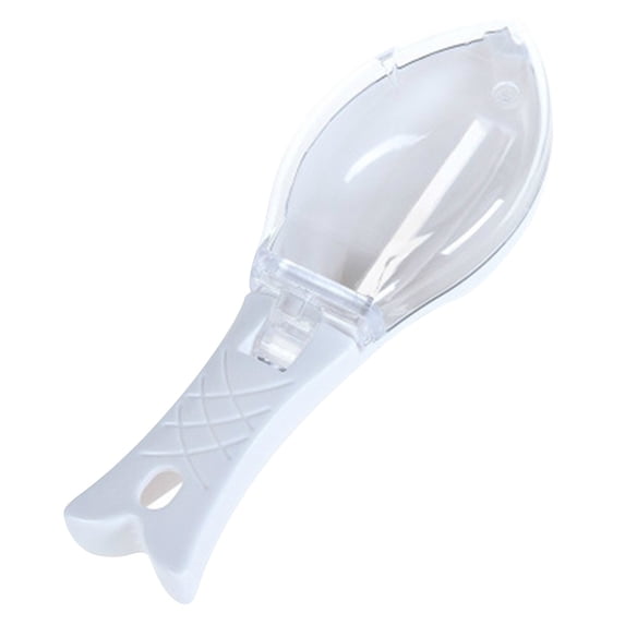 LYCAQL Fast Remove Fish Skin Brush Fish Scales Graters Scraper Easy Kitchen Cleaning Tool (White)