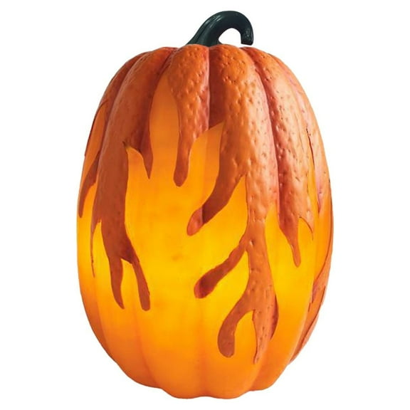 LYCAQL Flame Lighted Pumpkins Pumpkin Battery Powered Flame Lighted Pumpkin Party For Decor Table Ornaments for House Party Decor