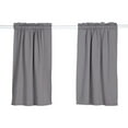 thumbnail image 1 of LYCAQL Gray Blackout Curtains for Bedroom 2 Panels - Thermal Curtains & Drapes Grommet Room Darkening Curtains Noise Reducing Window Treatments for Living Room (W35 x L35, Grey), 1 of 9