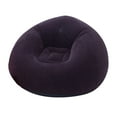 thumbnail image 1 of LYCAQL Large Lazy Sofas Cover Chairs Without Filler Linen Cloth Lounger Seat Bean Bag Pouf Puff Couch Tatami Living Room Beanbags (Navy, 43.3x33.5cm), 1 of 4