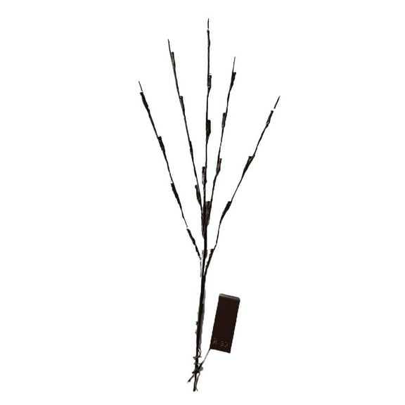 LYCAQL Led Branch Light Battery Operated Lighted Branch Vase Filler Willow Tree Artificial Little Twig Power Brown 30 Inch 20 LED for Home Romantic Decoration