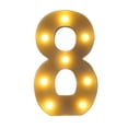 thumbnail image 1 of LYCAQL Light Light Standing Wihte Hanging Letters Letter Warm Up Lights Home Decor English Alphanumeric Light LED Battery Warm White, 1 of 5