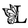 thumbnail image 1 of LYCAQL Metal Butterfly Sign Butterfly Letter Sign Letter Monogram Sign Metal Monogram Letter Sign Room Decoration Butterfly Sign Gift Wall Flower Decals, 1 of 1