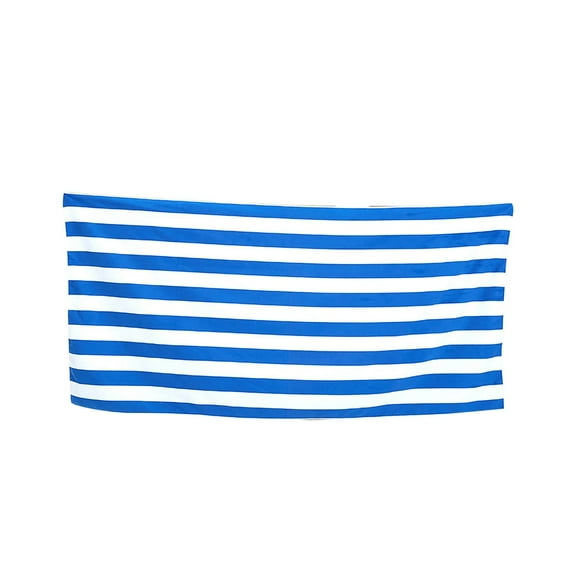 LYCAQL Microfibre Reversible Beach Towel - Quick Dry, Sand Free - Compact, Lightweight - 100% Recycled - Deep Blue - Large (180x90cm, 70x35in)