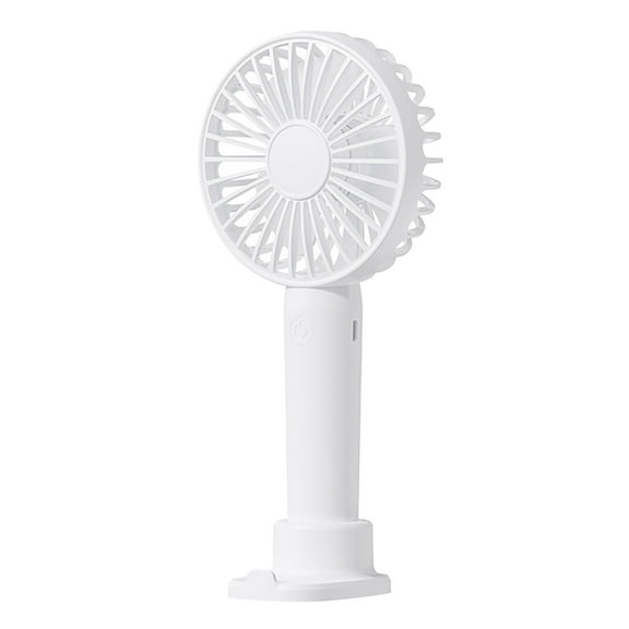 LYCAQL Mini Portable Fan, Powerful Handheld Fan, Cute Design 3 Speed Personal Desk Fan with Base, Lightweight Makeup USB Rechargeable Fan for Girl Women Travel Indoor Outdoor