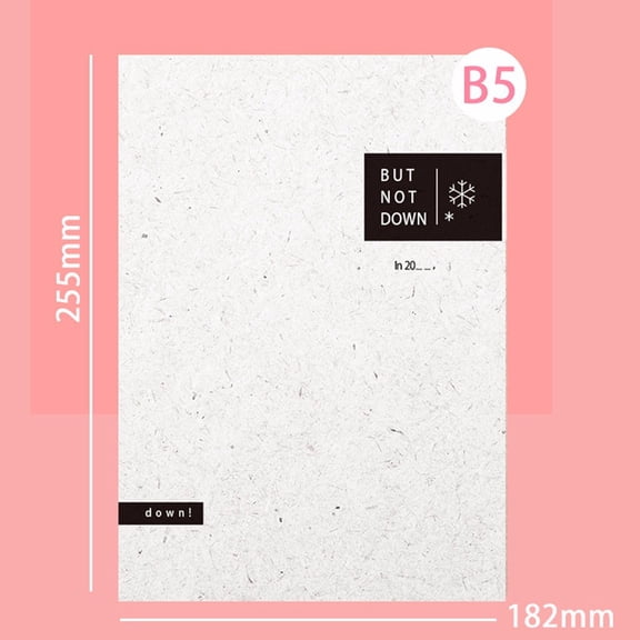 LYCAQL Notebooks Wide-Ruled Paper Thick Paper Resists Ink Bleed-Through 32 Sheets Standard Size 10" x 7.2" 4-pack