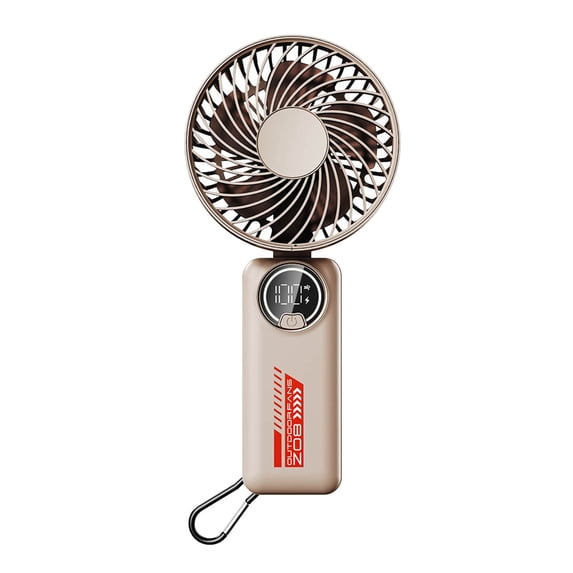LYCAQL Outdoor Fan Charger Mobile Power Small Fan 9000MAH Version- More Than 8 hours of Battery Life for Summer Treavel Camping Fishing Picnic- 5 Colors
