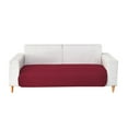 thumbnail image 1 of LYCAQL Reversible Couch Cover for 3 Cushion Couch Sofa Cover for Dogs Water Resistant Furniture Protector Cover with Foam Sticks Elastic Straps for Pet Cat (Sofa, Red), 1 of 5