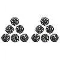 LYCAQL Scouring Stainless 12PCs Scrubbing Wire Pad Steel Sponges Steel Kitchen,Dining Bar Silver