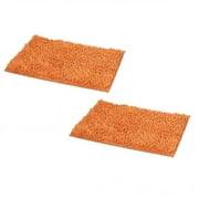 LYCAQL Set of 2 Non Slip Shaggy Bathroom Rugs Extra Thick Soft Bath Mats Plush Microfiber Absorbent Water for Tub Shower Machine Washable 12x20 Inches