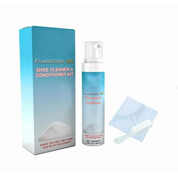 LYCAQL Shoe Cleaner Shoe Cleaner Conditioner Kit Foamzone Delicate And Rich Foam Easy To Operate.Significant Effect.Sa Fe Without Hurting The Upper(1xcleaner 1x Towel 1x Brush)100ml