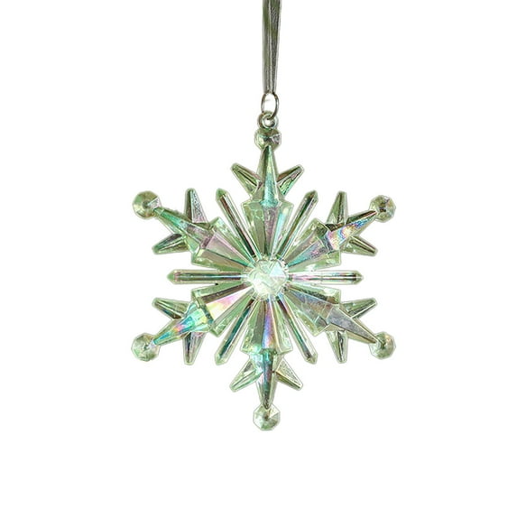 LYCAQL Snowflakes-Christmas Tree Decorations, Snowflake Ornaments for Tree, Glitter White Snow Flakes Ornaments, Christmas Indoor Winter Wonderland Decor