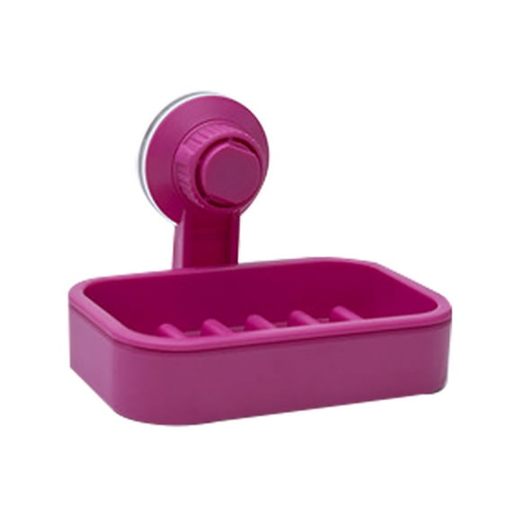 LYCAQL Soap Dish Holder for Shower Suction Cup Wall Mounted Self Draining NO-Drilling Removable Bar Soap Sponge Holder for Bathroom Bathtub Kitchen Sink Waterproof Strong Vacuum Suction Adhesion