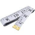 thumbnail image 1 of LYCAQL Soft Tape Measure Double Scale Body Sewing Flexible Ruler for Weight Loss Medical Body Measurement Sewing Tailor Craft Ruler, Has Centimetre Scale on Reverse Side 60-inchï¼Whiteï¼, 1 of 5