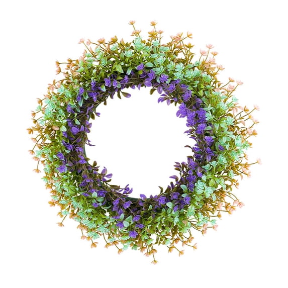 LYCAQL Spring Colorful Flower Garland Garland Home Decoration Flower Door Hanging Photography Props Wreath Frame Garland Garland Home Decoration Flower Door Hanging