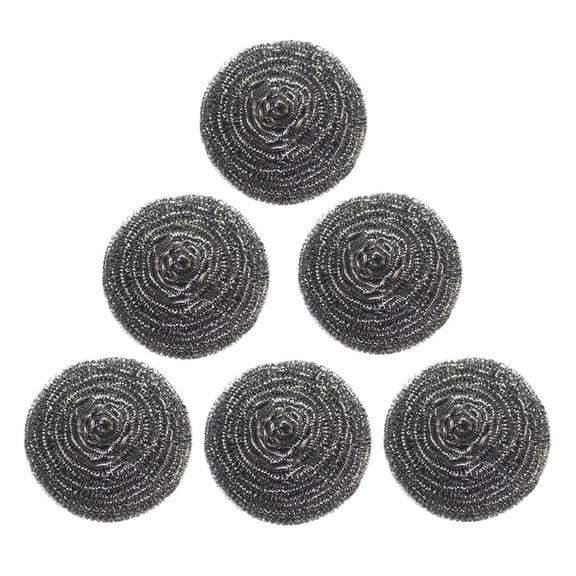 LYCAQL Stainless Steel Scrubber Scrubbing Scouring Pad Magic Eraser Sponges Clean Pot Pan and Broiler Rack Steel Wool for Kitchen Bathroom (12Pcs Metal Scrubber)