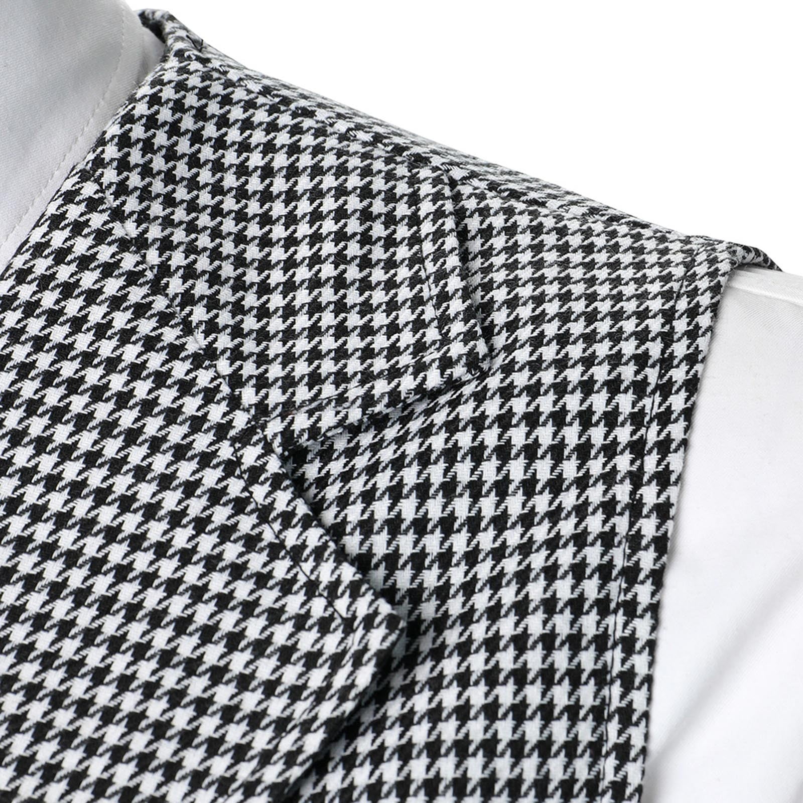LYCAQL Suits for Men Mens Houndstooth Business formal Dress Casual