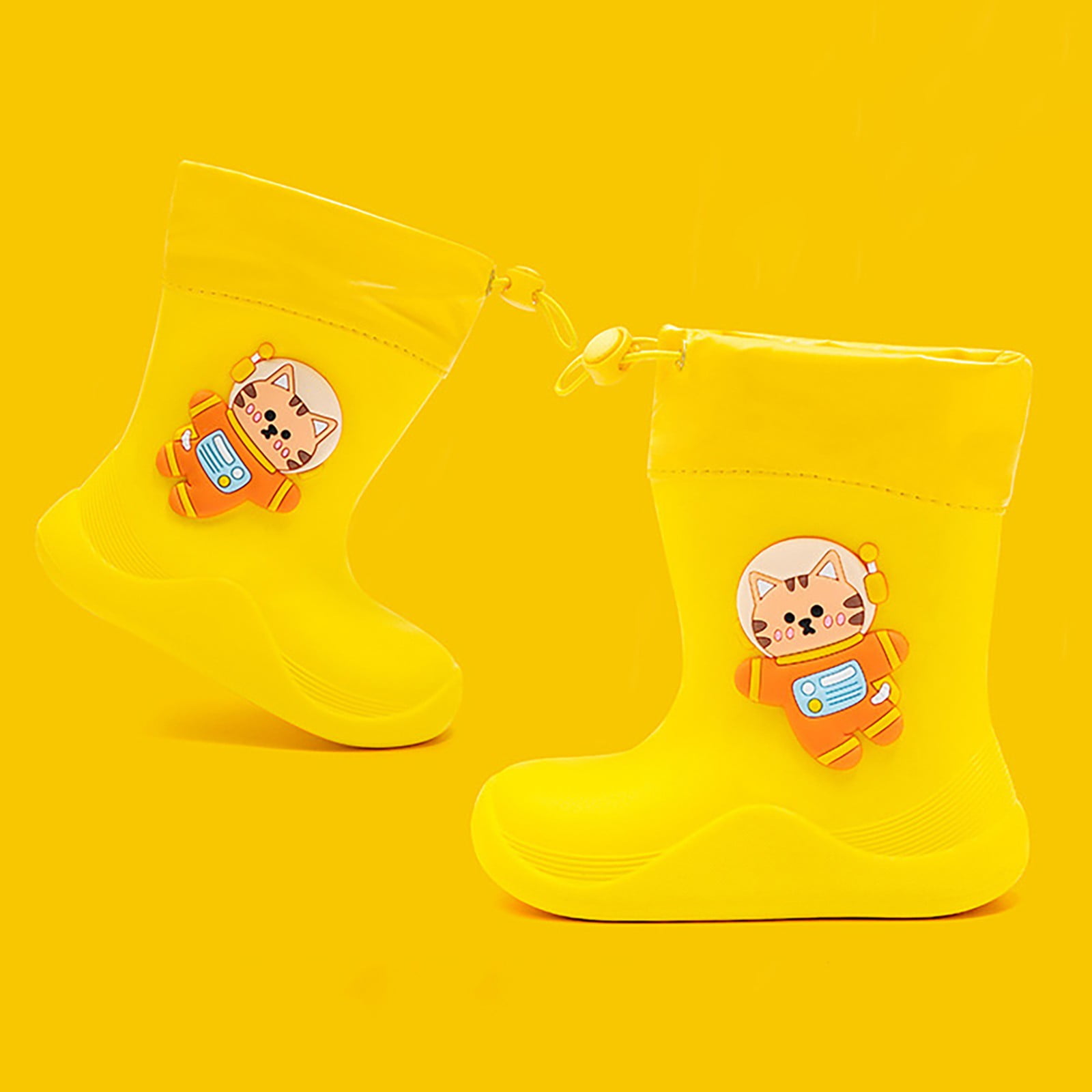 LYCAQL Toddler Shoes Kids Shoes Short Rain Boots for Kids Go To School ...